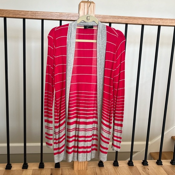 Sweaters - Lightweight Striped Cardigan